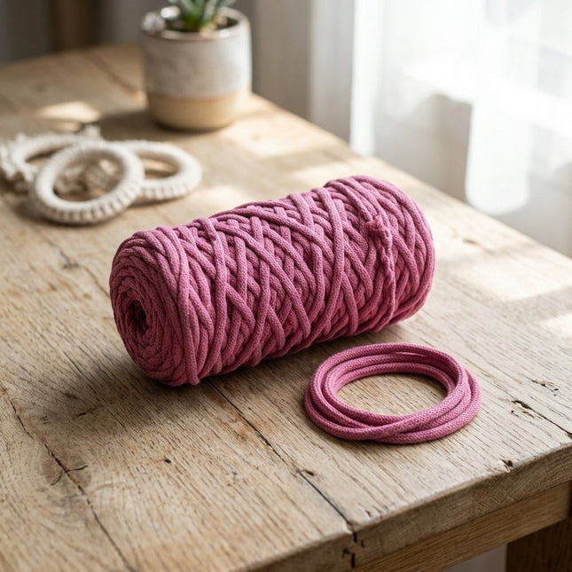 Cordón Palo de Rosa Tripolino para Proyectos Creativos
