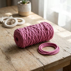 Cordón Tripolino Palo de Rosa 100 m para macramé y manualidades — Tiendas Lupe Chile