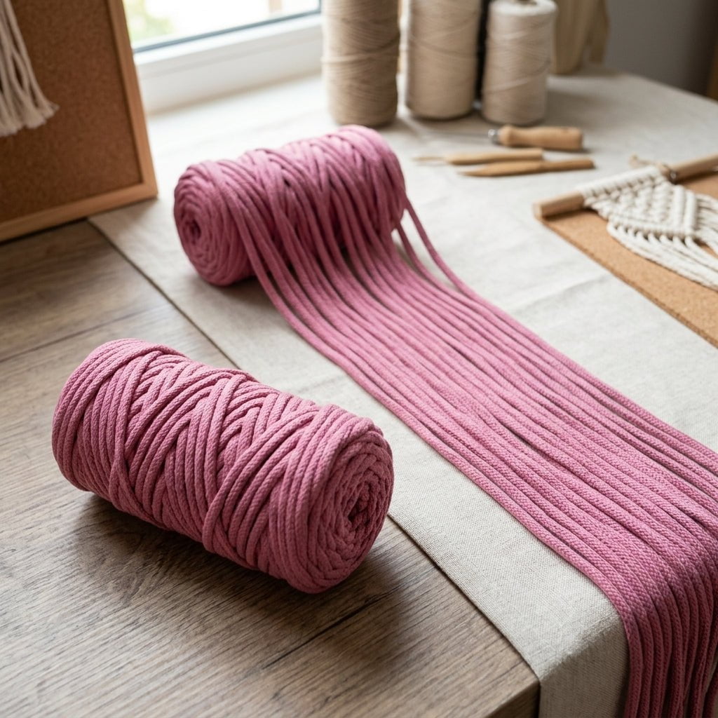 Cordón Palo de Rosa Tripolino para Proyectos Creativos