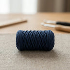 Cordón Tripolino Azul Marino 100 m para macramé y manualidades — Tiendas Lupe Chile