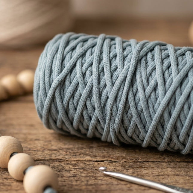 Cordón Tripolino Gris 100m para Manualidades y Diseño