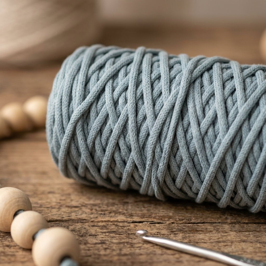 Cordón Tripolino Plomo 100 m para macramé y manualidades — Tiendas Lupe Chile