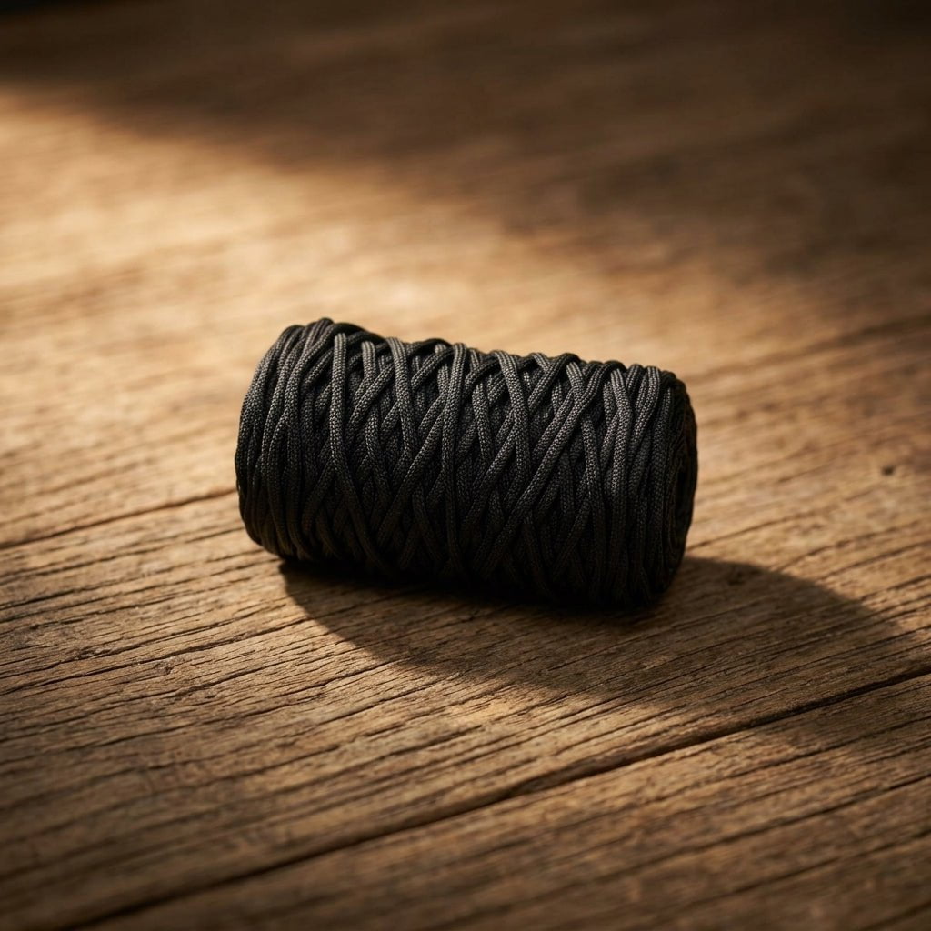 Cordón Tripolino Negro 100m - Ideal para Manualidades y Costura