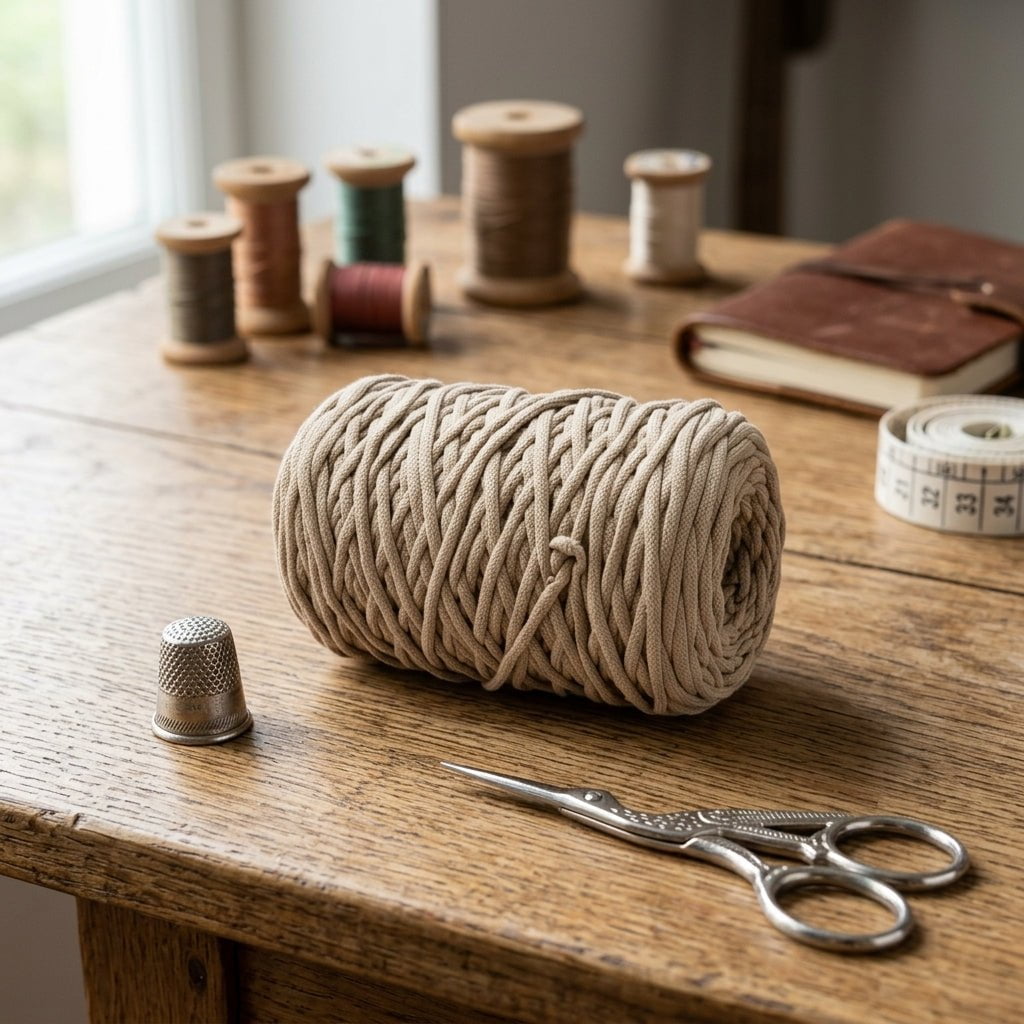 Cordon Tripolino Para Manualidades - Beige Resistente