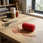 Cordón Tripolino Rojo 100m para Manualidades