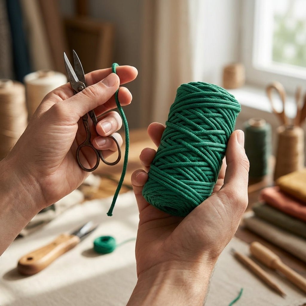 Cordón Tripolino Verde 100m - Perfecto para Costura y Manualidades