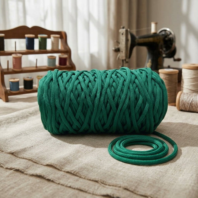 Cordón Tripolino Verde 100m - Perfecto para Costura y Manualidades