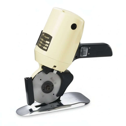 Cortadora Circular Telas RS 100 Chile de Tiendas Lupe, herramienta de corte profesional con cuchilla redonda ideal para talleres textiles e industriales.