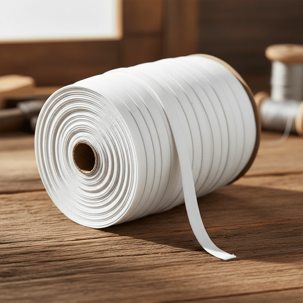 Elástico Blanco 12 mm Rollo 100 m para costura y confección — Tiendas Lupe Chile