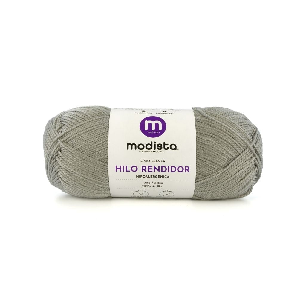 Gris Hilo Rendidor Modista 100g - Económico para Tejido y Manualidades