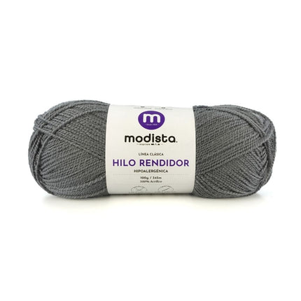 Gris Oscuro Hilo Rendidor Modista 100g - Económico para Tejido y Manualidades
