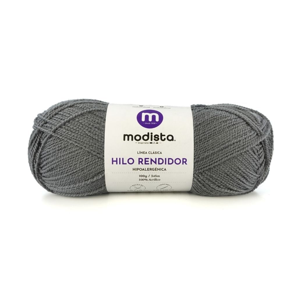Gris Oscuro Hilo Rendidor Modista 100g - Económico para Tejido y Manualidades