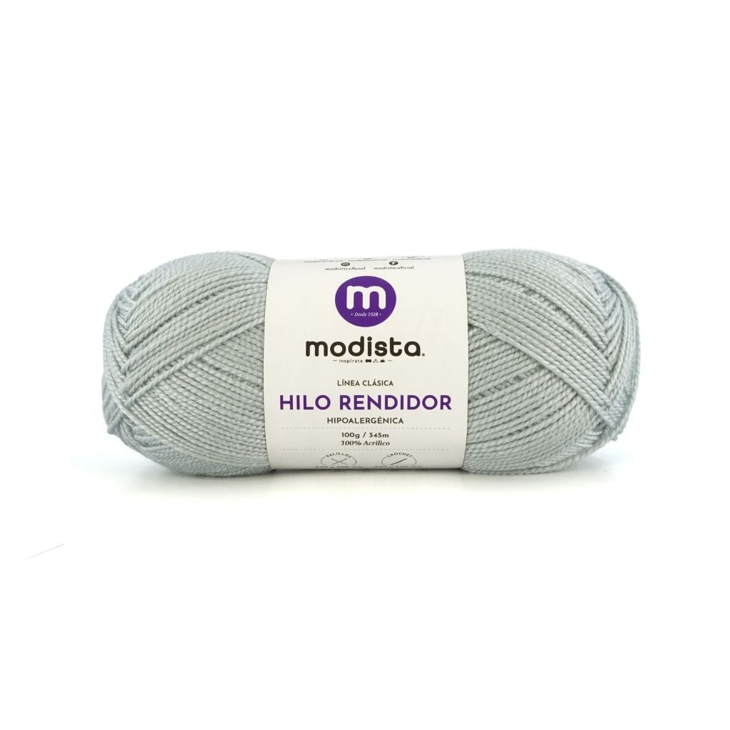 Gris Perla Hilo Rendidor Modista 100g - Económico para Tejido y Manualidades