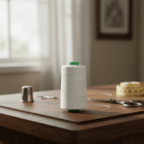 Hilo blanco 2000 yardas Lama 40/2 para confección profesional