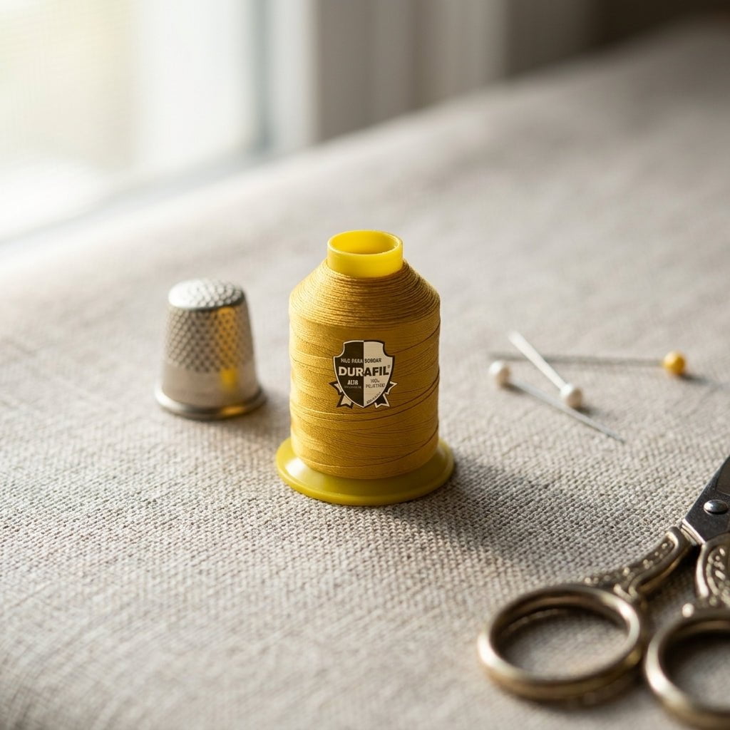 Hilo Bordadora Durafill 4000 m Amarillo Oro Poliéster para máquina de coser — Tiendas Lupe Chile Imagen principal del producto