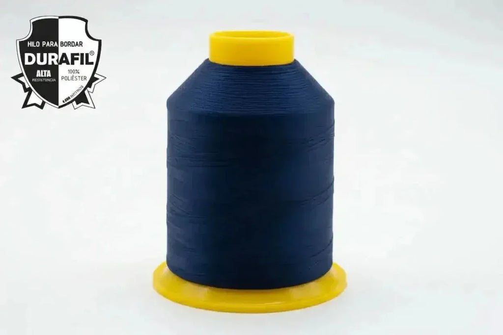 Hilo Bordadora Durafill 4000m Azul Marino para Bordados Precisos