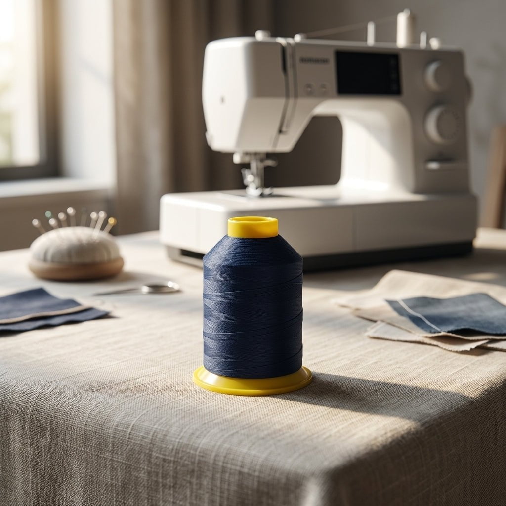 Hilo Bordadora Durafill 4000m Azul Marino para Bordados Precisos
