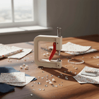 Máquina Pegadora de Perlas para Manualidades - Aplicador Manual de Strass y Pedrería