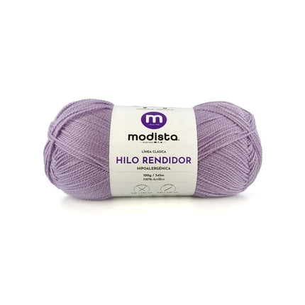 Morado Claro Hilo Rendidor Modista 100g - Económico para Tejido y Manualidades