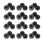 Negro / 12.2mm / 50 Broches a Presión Snap Plásticos - Set de Cierres para Costura