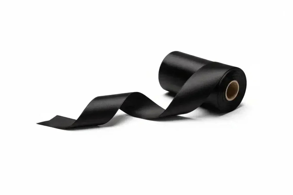 Negro Cinta Satinada 1.5 cm x 50 mts