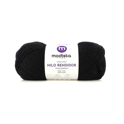 Negro Hilo Rendidor Modista 100g - Económico para Tejido y Manualidades