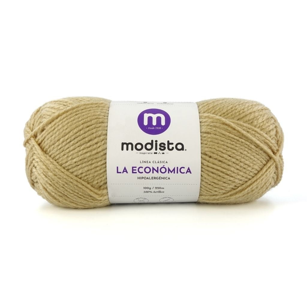 Oro Envejecido Lana La Economica Modista 100g - Económica para Tejido Palillo y Crochet
