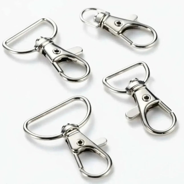 Pack de 10 mosquetones metálicos 2.5 cm para costura