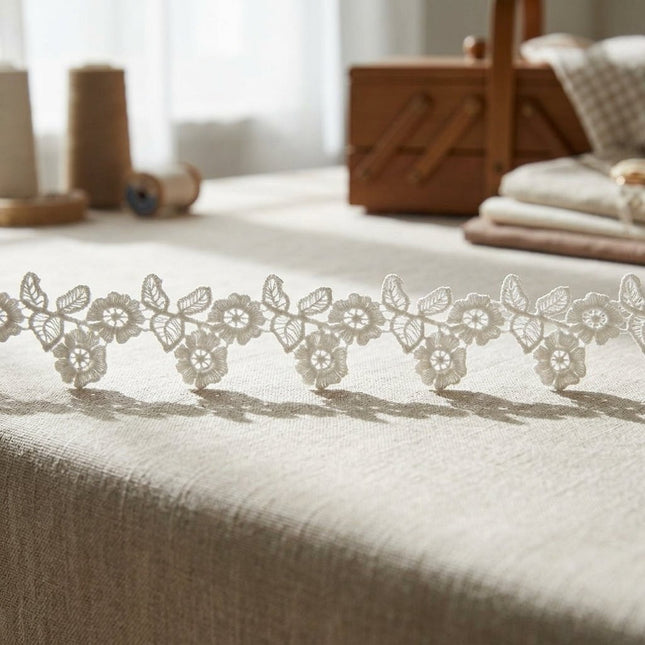 Pasamanería Macramé Blanca decorativa — Tiendas Lupe Chile