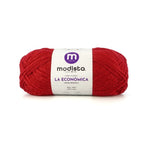 Rojo Intenso Lana La Economica Modista 100g - Económica para Tejido Palillo y Crochet
