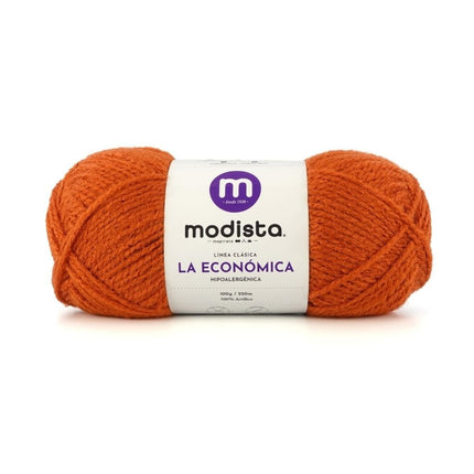 Terracota Lana La Economica Modista 100g - Económica para Tejido Palillo y Crochet