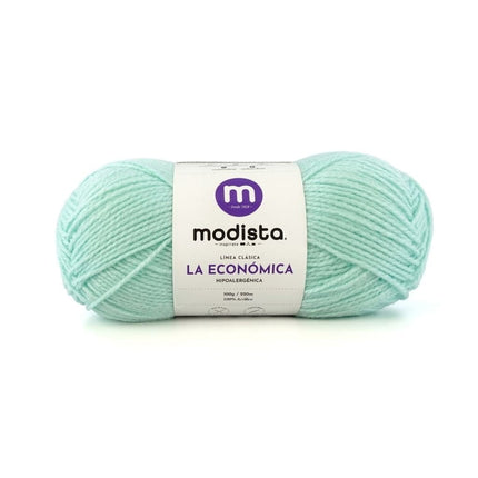 Turquesa Lana La Economica Modista 100g - Económica para Tejido Palillo y Crochet