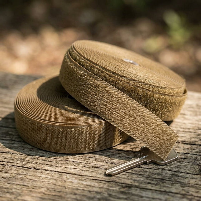 Velcro Táctico Coyote 5cm - Rollo Profesional para Proyectos