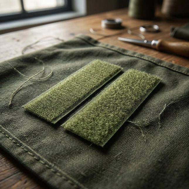 Velcro Verde Musgo 5cm x 25m para Alta Adherencia