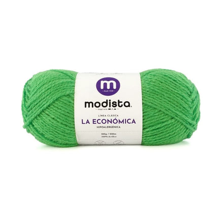 Verde Lana La Economica Modista 100g - Económica para Tejido Palillo y Crochet