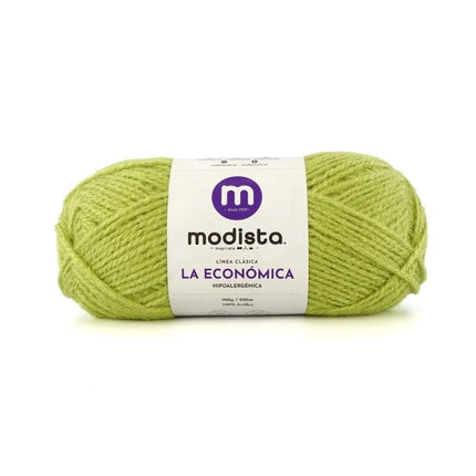 Verde Pistacho Lana La Economica Modista 100g - Económica para Tejido Palillo y Crochet