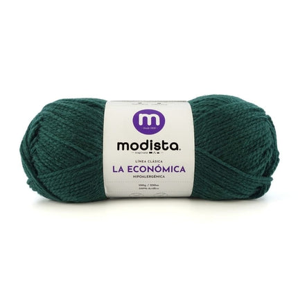Verde Sacramento Lana La Economica Modista 100g - Económica para Tejido Palillo y Crochet