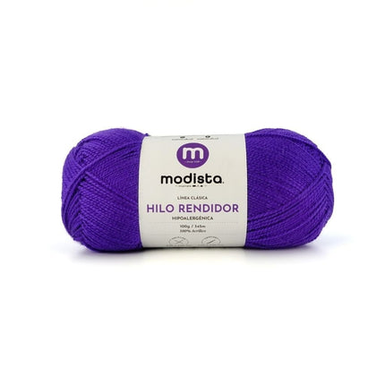 Violeta Oscuro Hilo Rendidor Modista 100g - Económico para Tejido y Manualidades